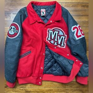 🔥 RARE Authentic VTG Mickey Inc x Michael Jackson Letterman Coat